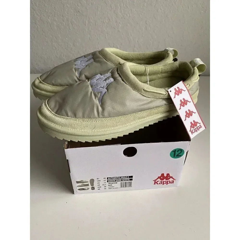 KAPPA Authentic MULE 3 Slip On Sandals Sage Green Unisex Men’s‎ Sz 12 Box No Lid